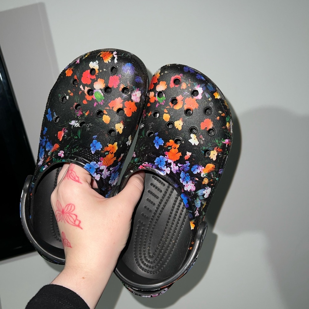 Floral Crocs